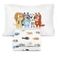 thumbnail image 1 of Bluey & Friends Juego de sábanas dobles – Juego de cama para niños de 3 piezas incluye funda de almohada – Sábanas de microfibra súper suaves, 1 of 6