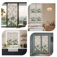 thumbnail image 7 of Summer Tropical Leaves Window Privacy Film, Green Palm Trees Botanical Static Cling UV Sun Blocking Heat Control Window Tint Day and Night, Non-Adhesive One Way Windows Privacy Cover 17.7''x78.7'', 7 of 7