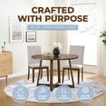 thumbnail image 6 of ROME + OAK Dining Furniture Set with 4 Remy Chairs & Worton 45" Round Table, Weathered Oak, 6 of 13