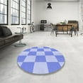 thumbnail image 3 of Ahgly Company Indoor Rectangle Patterned Light Slate Blue Area Rugs, 5' x 8', 3 of 6