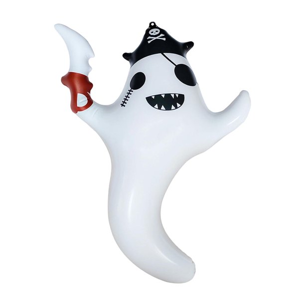 Globo fantasma para fiesta de Halloween, globo fantasma inflable, decoración colgante espeluznante Fantasma de sombrero negro