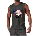 thumbnail image 2 of YTCAMLO 4th of July Mens Tank Tops Summer Beach Vacation Casual Sleeveless Shirts Loose Fit Graphic Tees Muscle Gym Workout Tops, Dark Gray XL, 2 of 5