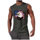 thumbnail image 1 of Tanque Deportivo de Cuello Redondo de la Impresión de la Moda Casual de los Hombres, Blusa de Poliéster sin Mangas para el Uso Diario Al Aire Libre, 1 of 5