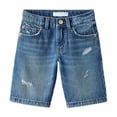 thumbnail image 2 of Shorts Boys Boys' Pants Boys Denim Shorts High Waist Casual Comfortable Breathable Summer Outfit For Toddler Kids Age 6 Months To 10 Years, 2 of 5