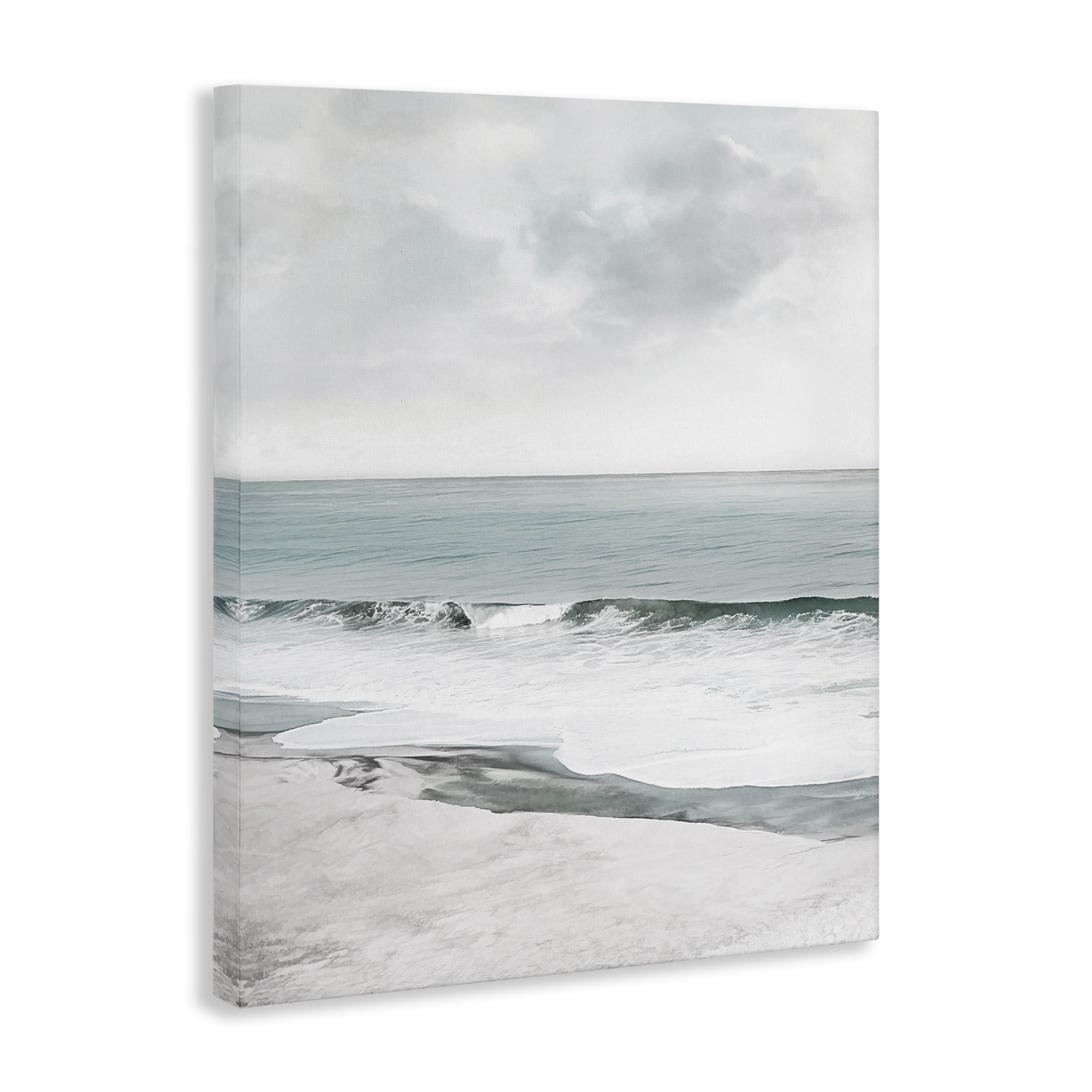 Stupell Industries Curling Ocean Waves Landscape Photography Gallery Wrapped Canvas Art Print Wall Art, 16 x 20