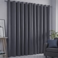 thumbnail image 1 of Cortinas Blackout con Aislamiento Térmico para Estar/Recámara Ventana, con Ojales en la Parte Superior, Reducción Ruido, 100% Poliéster Tela Impermeable (Gris oscuro), 1 of 4