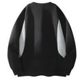 thumbnail image 3 of Chandail en Molleton à Col Rond pour Hommes Manches Longues Chandail Décontracté Couleur Unie Mode Urbaine Doux Confortable pour Usage Quotidien Coupe Moderne Automne Hiver Mode, 3 of 7