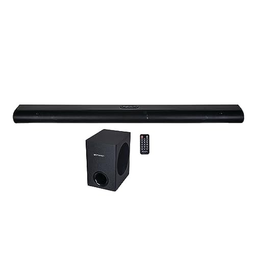 Emerson EHS-2050 37-inch Bluetooth Soundbar with Subwoofer and Remote Control, Black