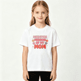 thumbnail image 2 of Miniature Version My Mom Girls Graphic Tee, Retro Floral Family 100% Cotton Kids Short Sleeve T-Shirt, 2 of 5