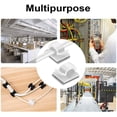thumbnail image 5 of Clips para cables de 20 piezas, clips para ordenar cables con almohadillas autoadhesivas fuertes, organizador de cables eléctricos para cables en el hogar/oficina, 5 of 5