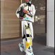 thumbnail image 2 of Traje casual de moda para mujer, estampado de punto, cuello alto, pantalones de pierna ancha sueltos, conjunto de dos piezas Pompotops  qwe23756, 2 of 5