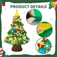 thumbnail image 3 of Godance Felt Christmas Tree for Toddlers - 3.3ft Felt DIY Tree Set for Kids Wall with Snowflake Lights + 40 Ornaments, Christmas Home Wall Hanging Decorations, Felt Craft Kits for Xmas Party Favors, 3 of 8