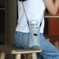 thumbnail image 5 of Crossbody Water Cup Bag Light Weight Hiking Water Bottle Carriers with Adjustable Strap Water Bottle Sleeve Enduring, 5 of 9