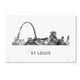 thumbnail image 2 of Trademark Fine Art 'Gateway Arch St Louis Skyline WB-BW' Canvas Art by Marlene Watson, 2 of 4