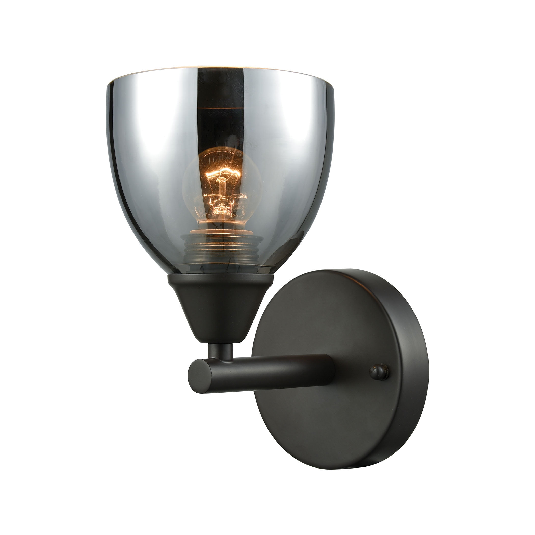 Reflections 1-Light Vanity Lamp in Oil Rubbed Bronze with ...