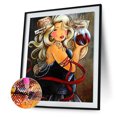 thumbnail image 2 of Cuadros Decorativos 5D diamante pintura cuadrado diamante DIY belleza y vino tinto Sywqhk Nuevos Originales, 2 of 9