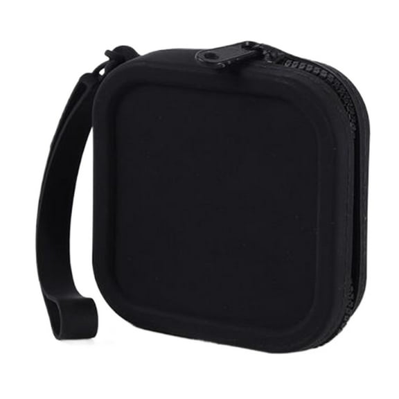 T-HOTLYST Small Square Silicone Purse Coin Bag Small Coin Wallet Small Cosmetic Bag Charging Cable Storage Case For Women Student