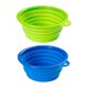 thumbnail image 1 of Cuenco plegable para perros con tapas, 2 piezas de silicona para alimentos y agua, cuenco plegable portátil para mascotas MFZFUKR CPB-DE-SSW2190-1, 1 of 5