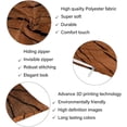 thumbnail image 5 of Rustic Wood Body Pillow Cover, 20"x54", Brown Microfiber Polyester, 5 of 6