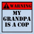 thumbnail image 2 of CafePress - Warning My Grandpa Is A Cop Body Suit - Long Sleeve Cotton Baby Bodysuit, 2 of 4