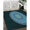 thumbnail image 2 of Ahgly Company Indoor Rectangle Patterned Glacial Blue Ice Blue Area Rugs, 5' x 7', 2 of 6