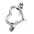 thumbnail image 1 of Guardurnaity Anillo de corazón portátil para mujer, ceremonia de boda, fiesta, banquete, niñas, anillos románticos de plata, joyería, mano, Ropa, zapatos y accesorios Miscelánea, 1 of 6