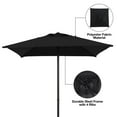 thumbnail image 5 of Mainstays 5' Square Black Patio Umbrella, Push-Up Function, 5 of 6