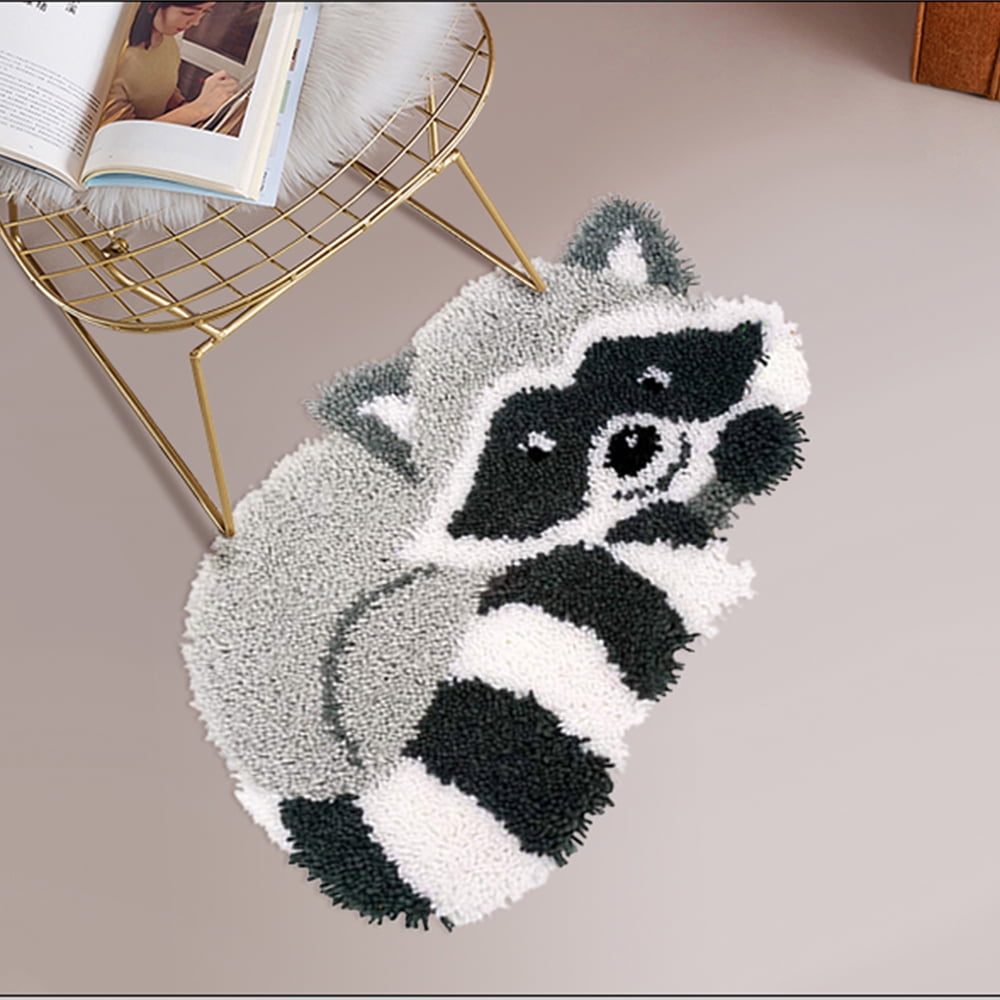 Latch hook rug kit,latch hook cushion kits,Panda Latch Hook Rug Kit for Adults Crocheting Carpet Rug Yarn Sofa Cushion Mat Tapestry DIY Carpet Arts Crafts 50×38cm/20*15in