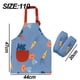 thumbnail image 2 of B Delantales con bolsillos para niños, niñas, niños, delantal para pintar, 2 of 4