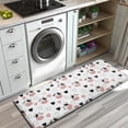 thumbnail image 3 of White Cow Heart Pattern Kitchen Rug Mat,Kitchen Runner Rugs Non Skid Washable,Decorative Kitchen Floor Mats for Kitchen,Sink,Laundry,17"x47.2", 3 of 7