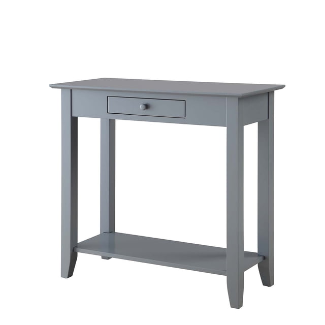 Convenience Concepts American Heritage Console Table in Gray Wood Finish