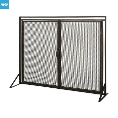

Reliable from SXM Iron Fireplace Screen Matte Black