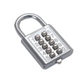 thumbnail image 1 of Cadenas de Porte à Combinaison de Touches à 10 Chiffres (Argent), 1 of 3