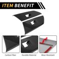 thumbnail image 4 of Unique Bargains 1 Set Rear Door Window Switch Panel Cover Trim for Toyota Tundra 2014-2021 Master Power Window Switch Cover Trim Carbon Fiber Pattern ABS Black, 4 of 6