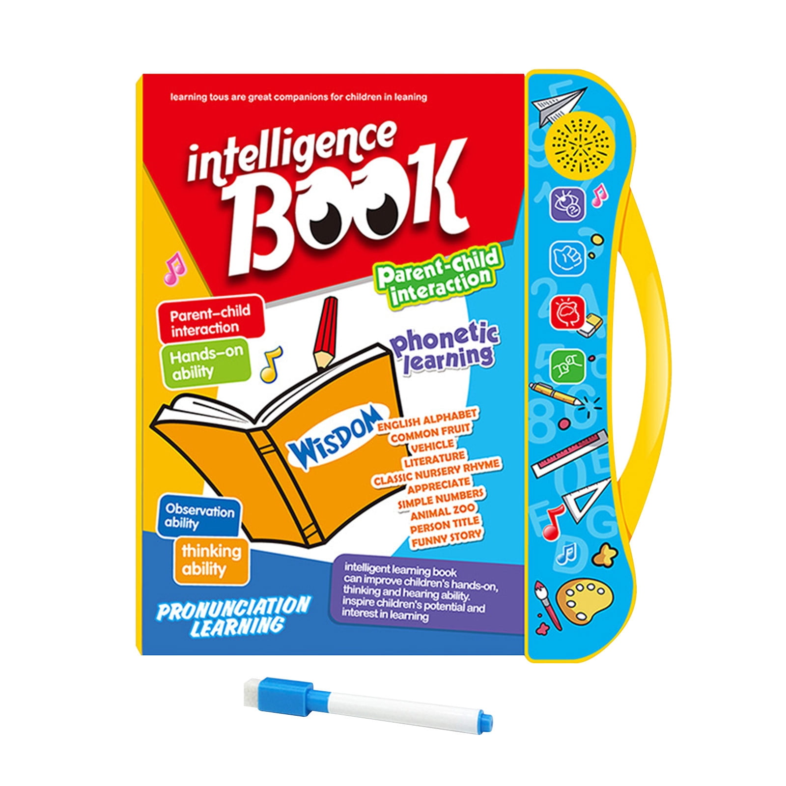 TopLLC Educational Toddler Toys Interactive Kids Toys English Finger Point Reading Children s Early Education Educational Learning Toys Intelligent Audio E books 10ml Baby Toys for Age 3 Walmart