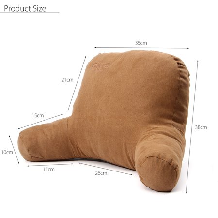 Back Pillow Micro Plush Back Support Arms Bed Car Office Rest