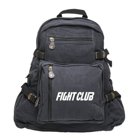 FIGHT CLUB Fighting Boxing Canvas Backpack Bag (The Best Boxing Fights)