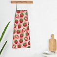 thumbnail image 3 of Uemuo Cute Strawberry Printed Bib Apron, Adjustable , Water and Oil Resistant, Cooking Kitchen Chef Apron for Women Men, 3 of 5