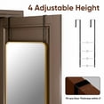 thumbnail image 5 of Antok 3-in-1 48" x 14.1" Full Length Mirror, Door Mirror, Wall-Mounted Mirror - Stands, Leans on Wall or Hangs, Gold Rounded Corner, 5 of 8