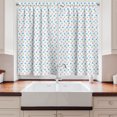 thumbnail image 2 of Ambesonne Nautical Kitchen Curtains, Colorful Cartoon Whales, 55"x24", Pale Green Blue Pink, 2 of 3
