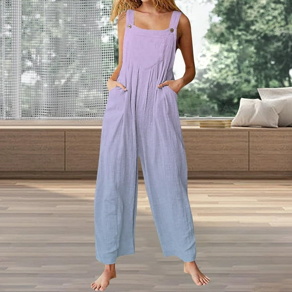 GZWYHT Jumpsuits for Women Overalls for Women Women's Tops Button Down Shirts Heart Blouses Casual Lapel Collar Long Sleeve Soft Comfy T Shirt Rompers for Women Womens Rompers for Summer Dark Blue S