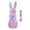 Purple, variant on High-End Easter Bunny Statue with Bow, Soft Flocked Foam Decoration for Home Garden, Courtyard, Children's Room, Holiday Celebrations, and Gift Wrapping