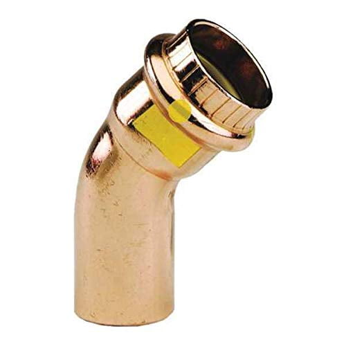 Viega ProPress 1-1/2" Press x FTG 45-Degree Street Elbow in Copper - 77068
