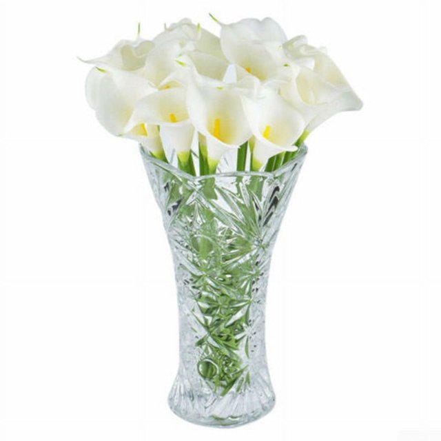 10 piezas de flores artificiales para decoración de mesa, florero, arreglo floral