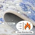 thumbnail image 5 of Wondo 5x8 Modern Abstract Area Rugs - Blue Low Pile Washable Carpet for Living Room, Bedroom, Nursery, Office, Kitchen - Non-Slip Stain Resistant Soft Rug for Indoor Use, 5 of 8