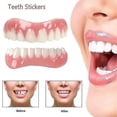 thumbnail image 2 of Comfortable Tooth Veneers - Soft Silicone Adhesive - Extra Thin White Shade - Orthodontic Teeth Hide For Dentures Braces, 2 of 5