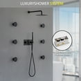 thumbnail image 4 of ANGELES HOME Shower System with Body Jets,10 Inch Rain Shower Head with 6 Body Spray Jets and Handheld Shower, Wall Mounted Shower Faucet Set, Rough-in Mixer Valve and Trim Included, 4 of 12
