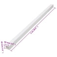 thumbnail image 2 of vidaXL Cable Trunking 2.4"x1.6" 98.4' PVC, 2 of 8