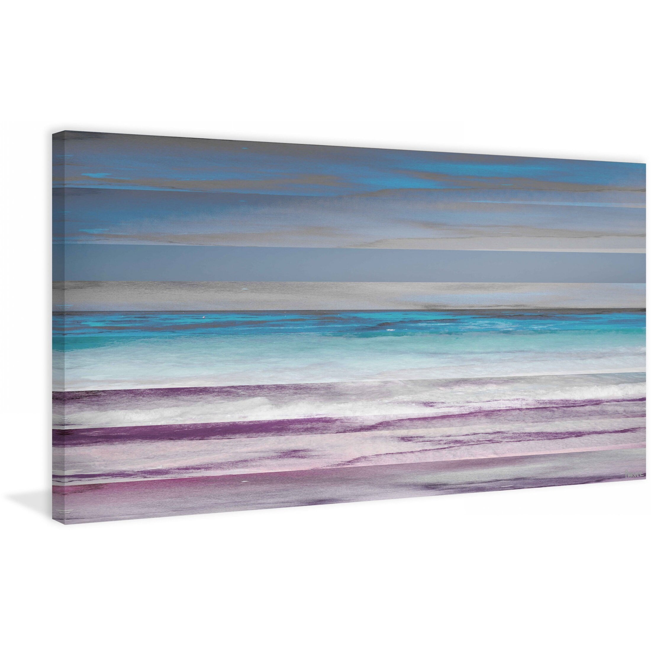 Parvez Taj  - "Shoreline" Print on Canvas 36 x 18