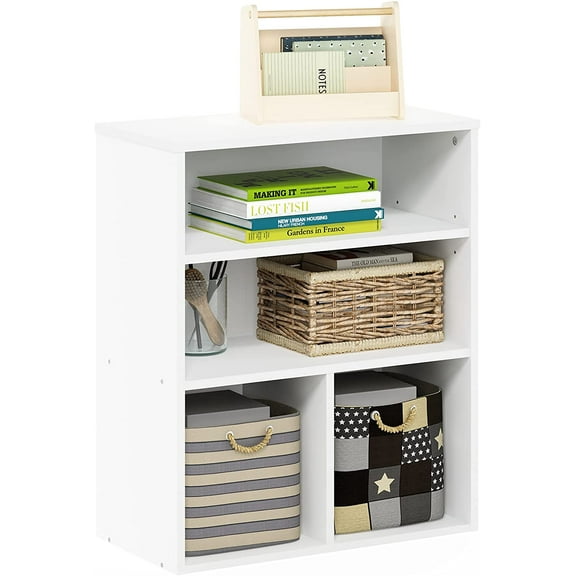 Pasir 3 Tier Display Bookcase, White
